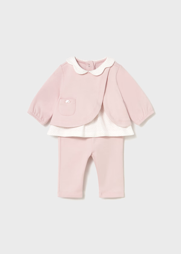 Mayoral Baby Girls Pink Outfit Set Leggings and Top