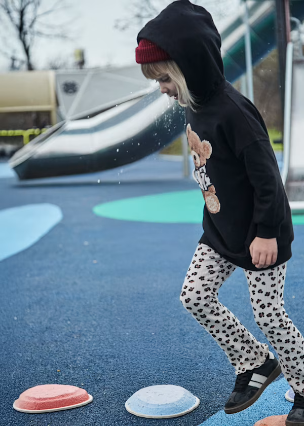 Mayoral Girls Flared Leggings Leopard Print