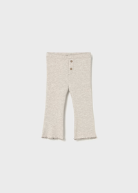 Mayoral Girls Toddler Flared Leggings in Sand Beige
