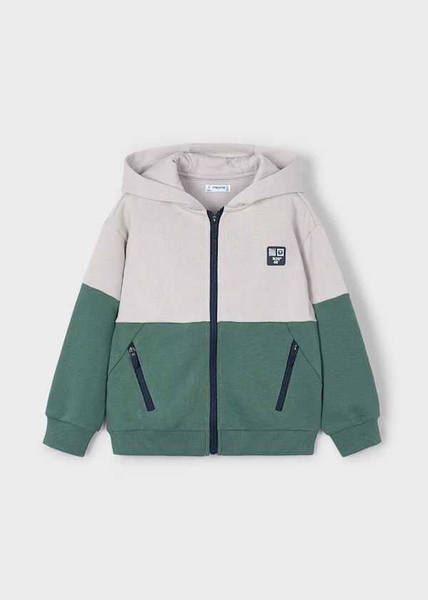 Mayoral Boys Combines Zip-Up Hoody Spruce Green