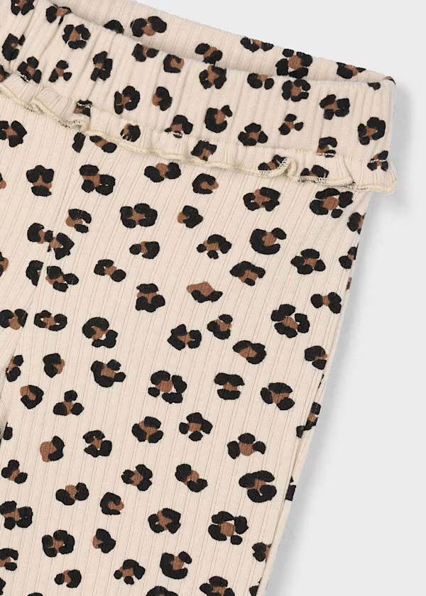 Mayoral Girls Flared Leggings Leopard Print