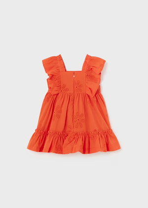 Mayoral Girls Toddler Clementine Embroidered Summer Dress | New Season