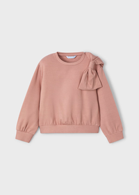 Mayoral Girls Bow Jumper in Pink Blush