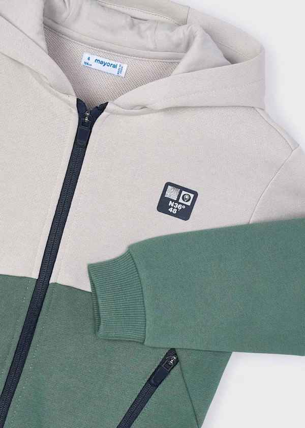 Mayoral Boys Combines Zip-Up Hoody Spruce Green