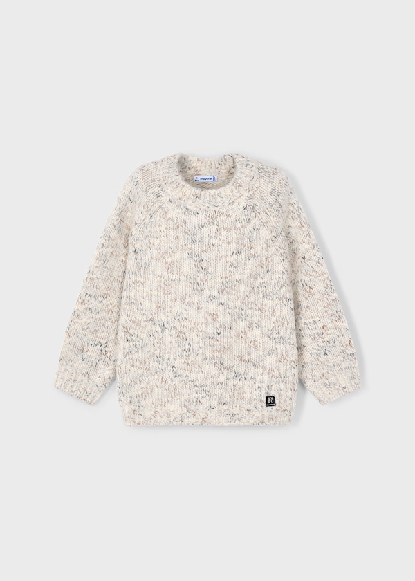 Mayoral Boys Knitted Mix Beige Jumper