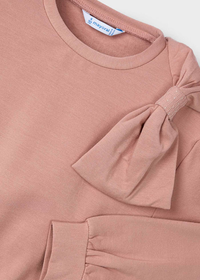 Mayoral Girls Bow Jumper in Pink Blush