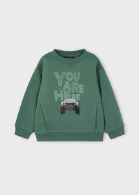 Mayoral Boys Car Sweatshirt Slogan Jumer