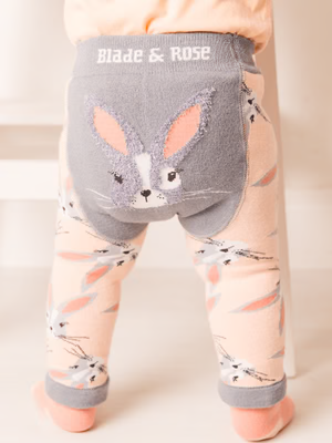 Blade & Rose Mollie Rose The Bunny Rabbit Pink Knitted Leggings | Easter Outfits