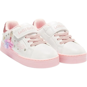 Lelli Kelly Pink & White Ballerina Mille Luci Light Up Flashing Trainers | SALE 40%