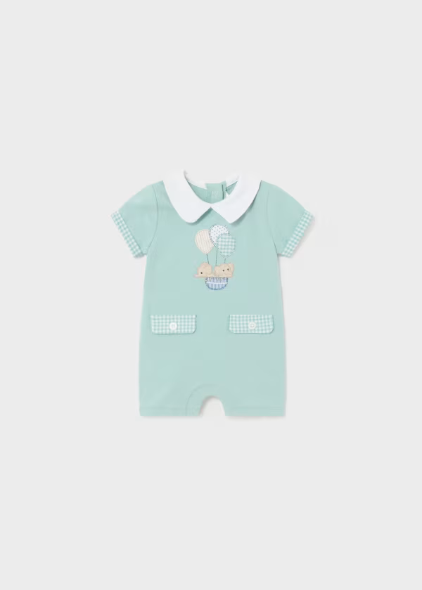 Mayoral Baby Boy's Short Sleepsuit Romper with Collar | New season