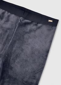 Mayoral Girls Black Velvet Leggings