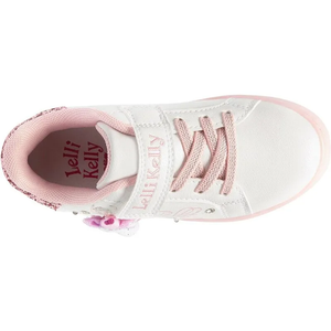 Lelli Kelly Pink & White Ballerina Mille Luci Light Up Flashing Trainers | SALE 40%