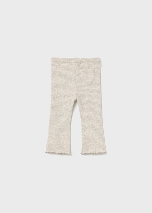 Mayoral Girls Toddler Flared Leggings in Sand Beige