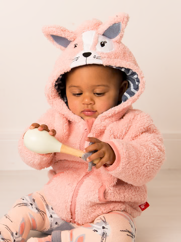 Blade & Rose Mollie Rose The Bunny Rabbit Pink Fluffy Jacket Hoodie