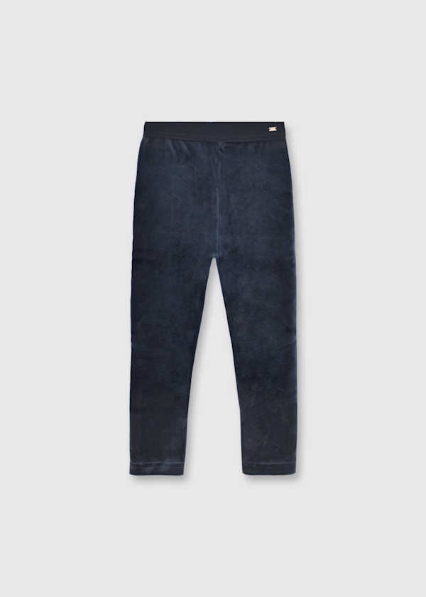 Mayoral Girls Black Velvet Leggings