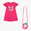 Mayoral Girls Pink Fuchsia Summer Dress with Handbag 3948 | New Season SS24