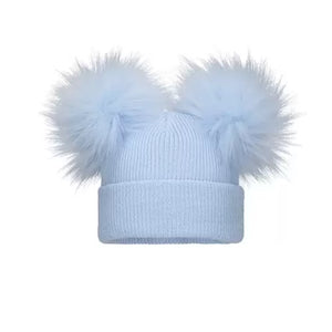Pex Baby Boys Double Pom Pom Woolly Bobble Hat