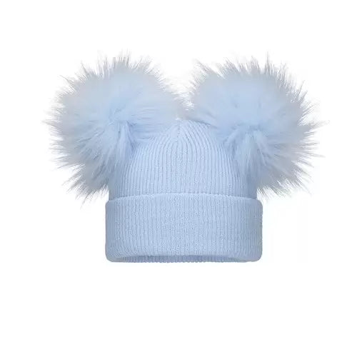 Pex Baby Boys Double Pom Pom Woolly Bobble Hat