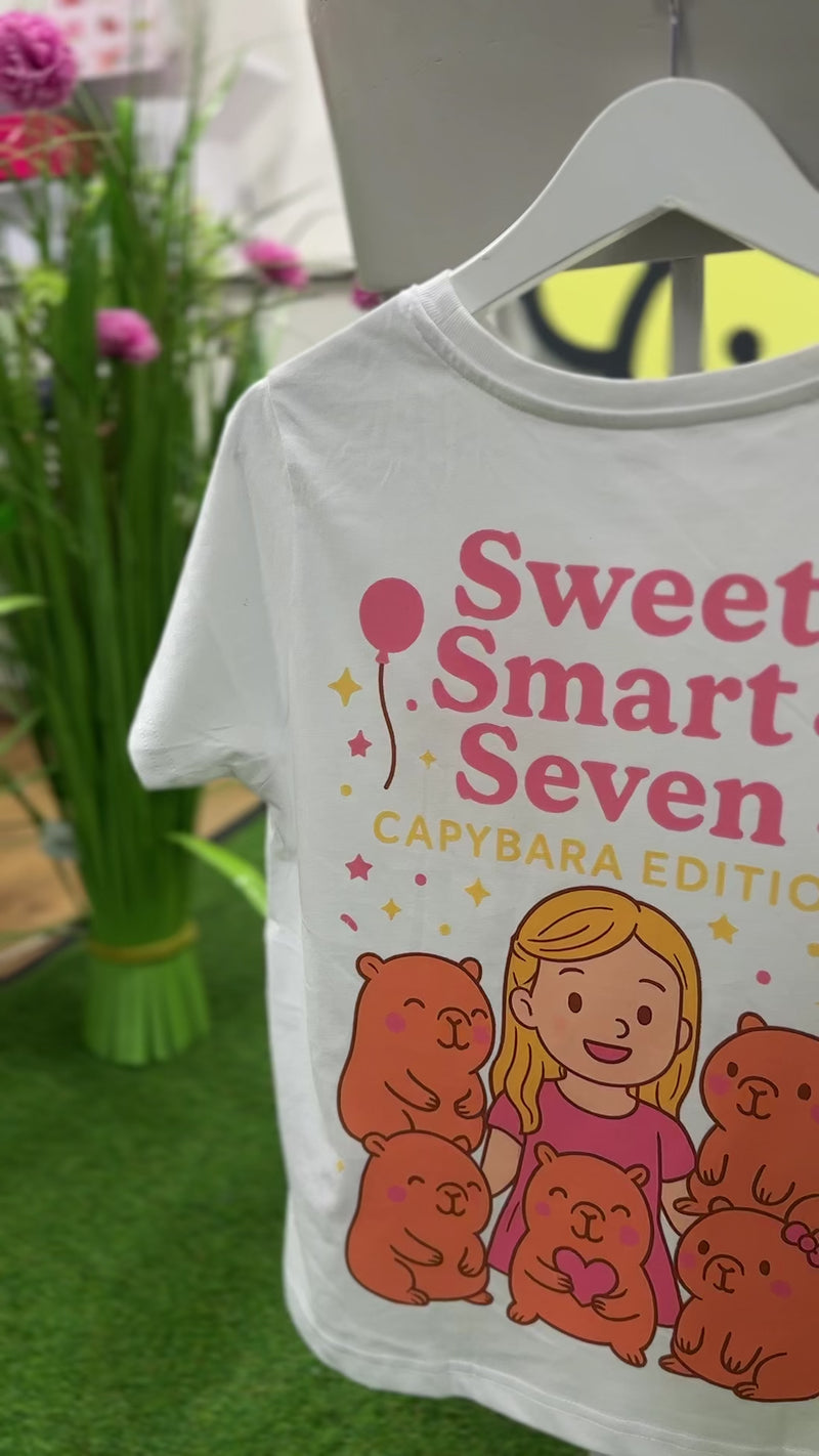 Personalised Children's  Birthday T-shirt - Capybara Theme