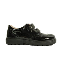 Ricosta Avery | Black Patent | Girl's Riptape School Shoes RICOSTA Avery