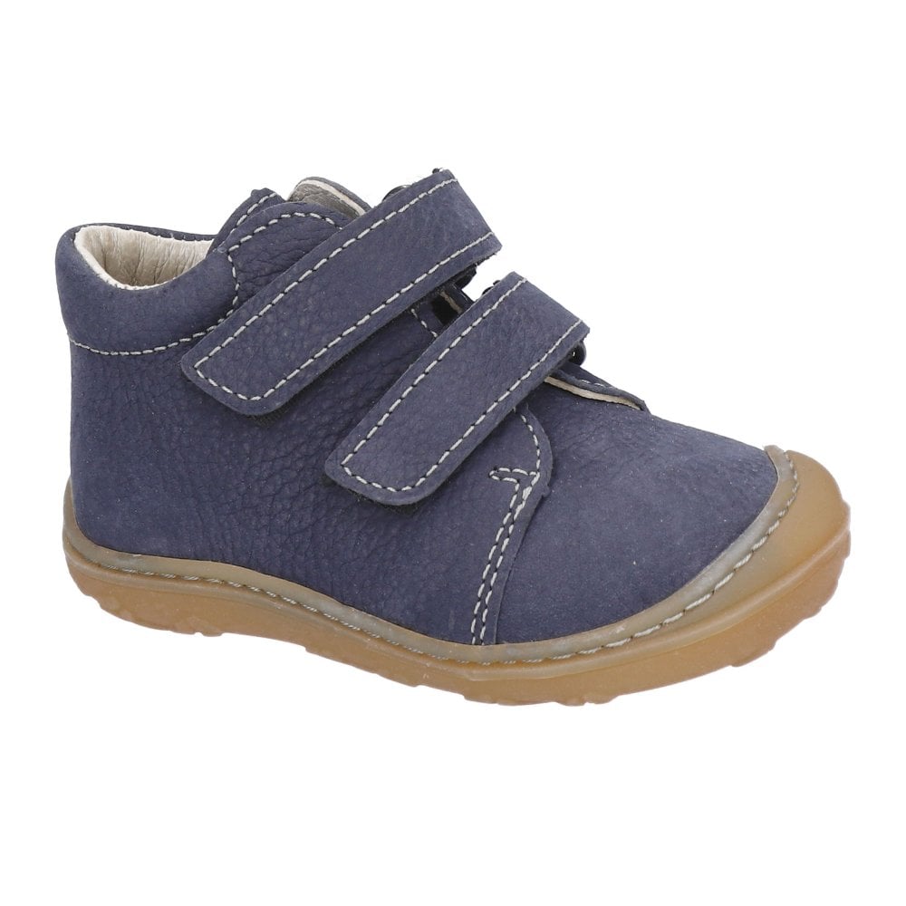 Ricosta Navy Boys Pepino Chrisy Boots Velcro | Children's First Walkers