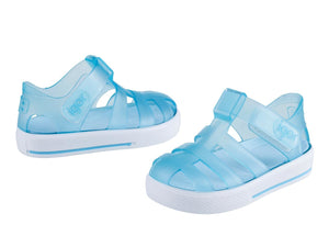 Igor Celeste Light Blue Velcro Jelly Sandals