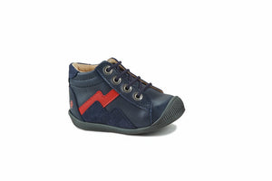 GBB Boys Navy & Red Boots