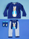 Blade & Rose Peter Rabbit Navy Striped Leggings | Easter Outfits