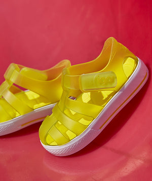 Igor Yellow Velcro Jelly Sandals