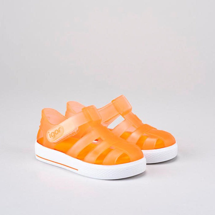 Igor-orange-jelly-sandals