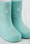 Grass & Air Winter Wellies Pistachio Colour-Changing with Teddy Fleece Lining