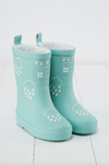 Grass & Air Winter Wellies Pistachio Colour-Changing with Teddy Fleece Lining