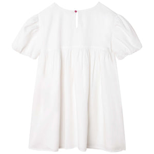 Billieblush White Girls Cotton  Butterfly Percale Summer Dress | U12817