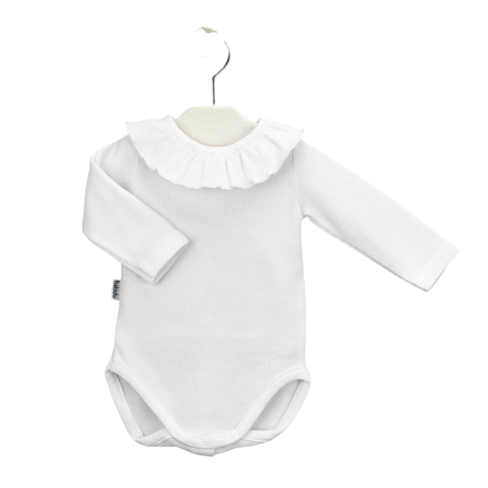 Frill collar shop baby vest