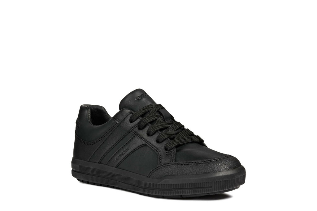 Geox Boys 'J Arzach B. D' Black Sneaker School Shoes | SALE