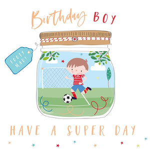 Boys Football Birthday Card
