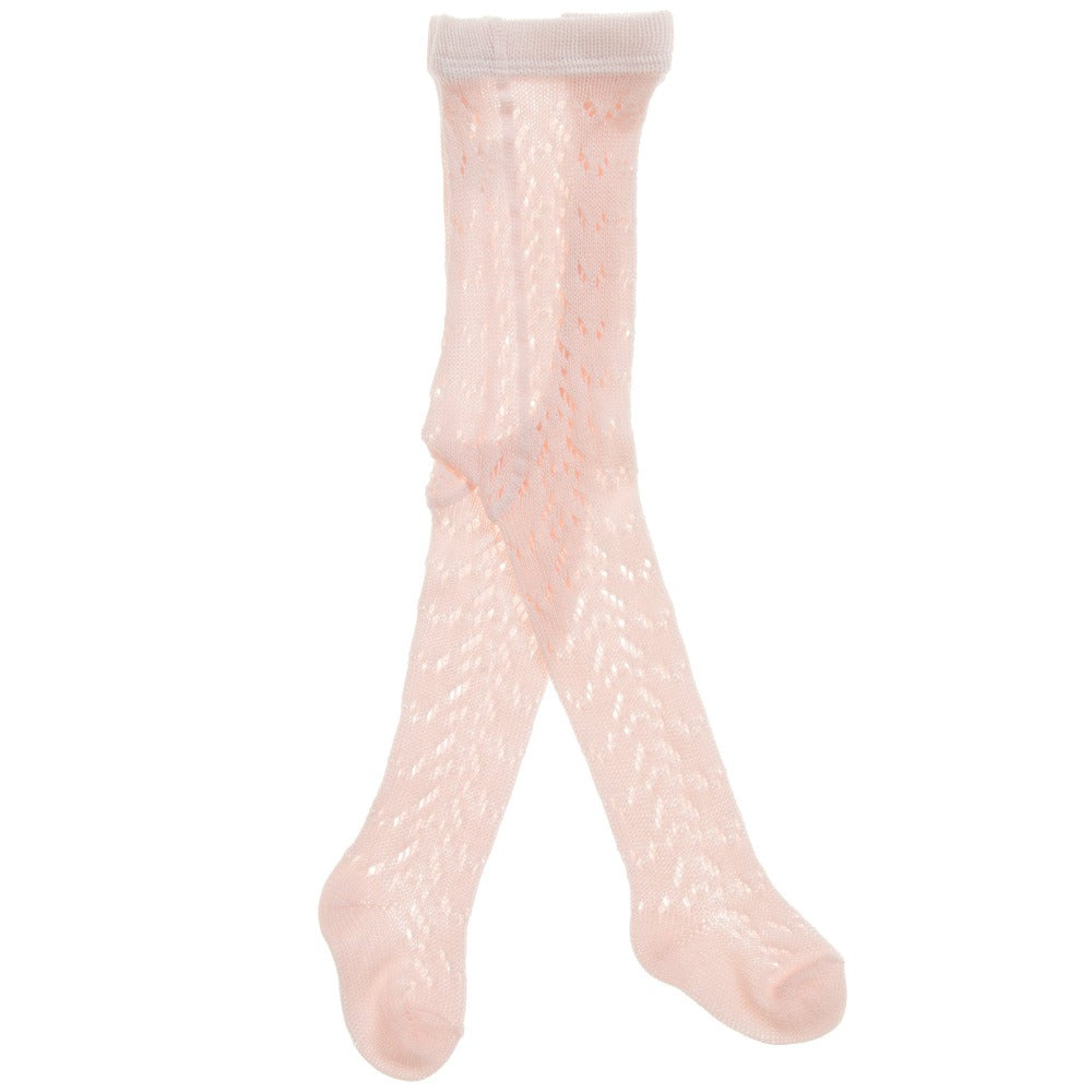 carlomagno-baby-girls-pink-cotton-lace-tights
