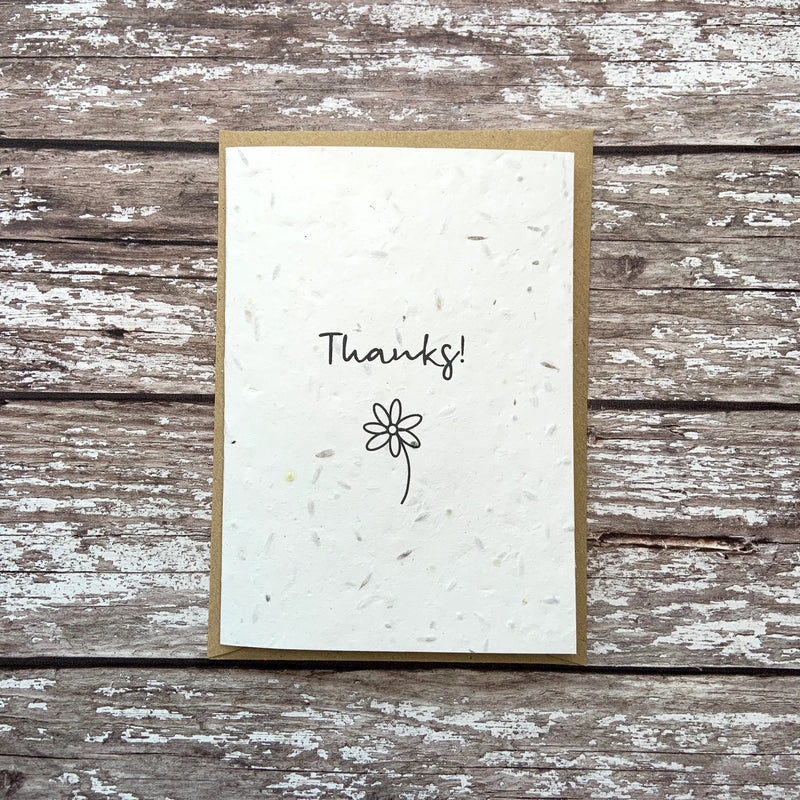 Thank you plantable seed Greetings Card
