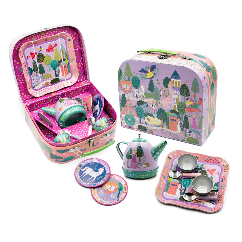 Floss & Rock Tin Tea Set 11 Piece Fairy Tale Toys For Girls