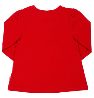 Kite Clothing Christmas Reindeer Tunic Girls Red Long Sleeved Top